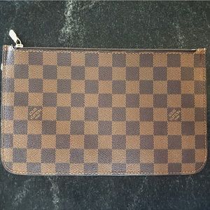 Louis Vuitton Wristlet Pouchette MM Damier Ebene